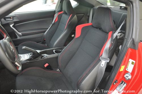 The the front seats of the 2013 Scion FR-S | Torque News